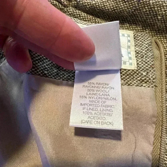 NWT Susan Bristol Vintage Wool Vest and Skirt Set P36 - Picture 9 of 11